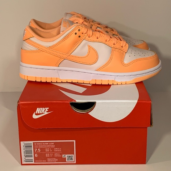 🍑[BRAND NEW] NIKE DUNK LOW PEACH CREAM WOMENS SHOES SIZE 7.5 LOW TOP SNEAKERS🍑 - Picture 9 of 14